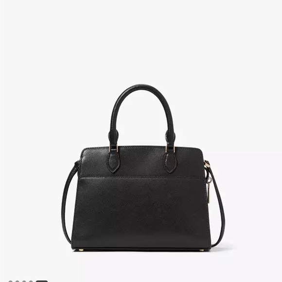 KATE SPADE Madison Saffiano Leather Small Satchel BLACK COLOR - Picture 4 of 14